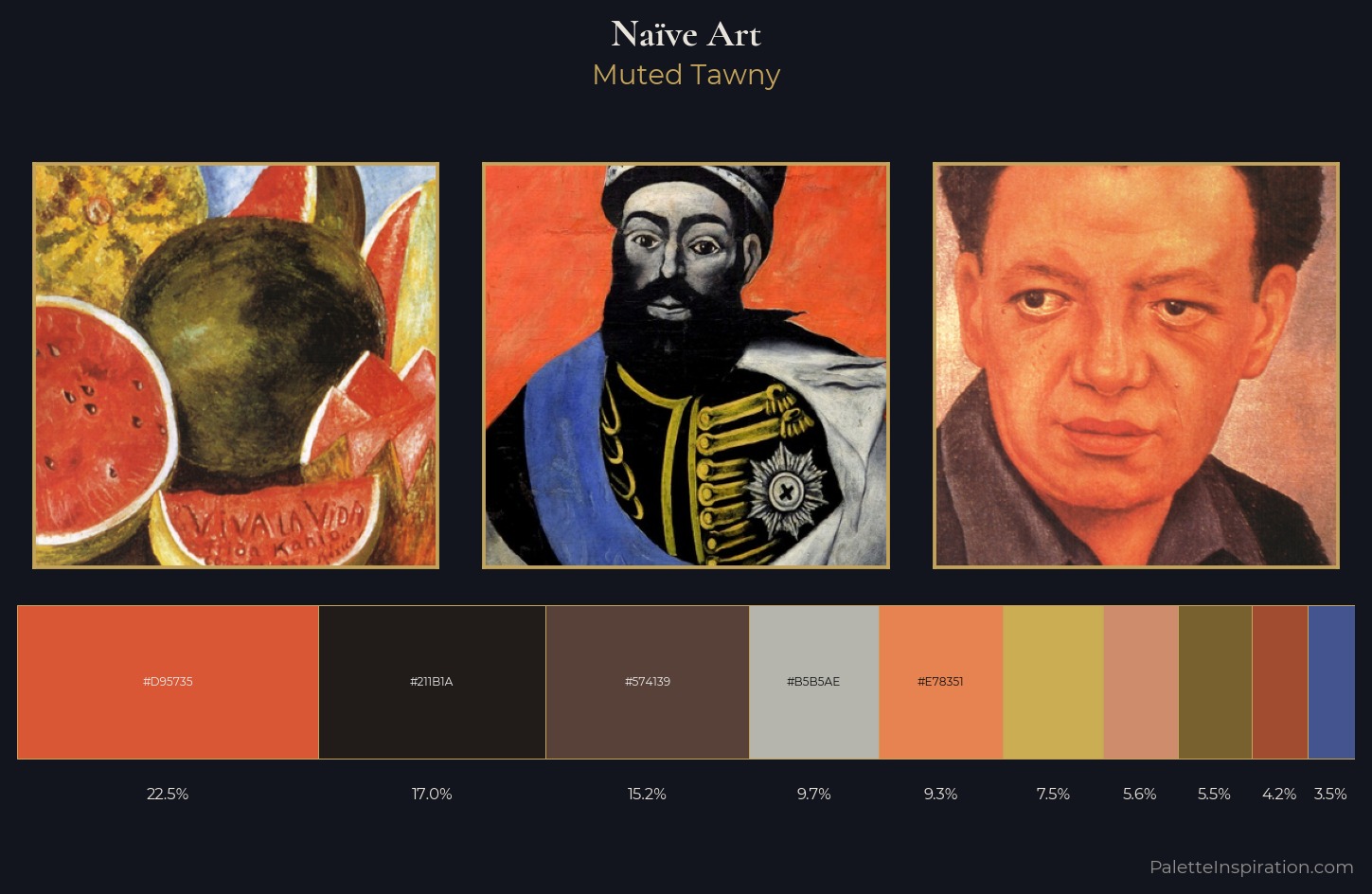 Naïve Art Palette 19 - Muted Tawny