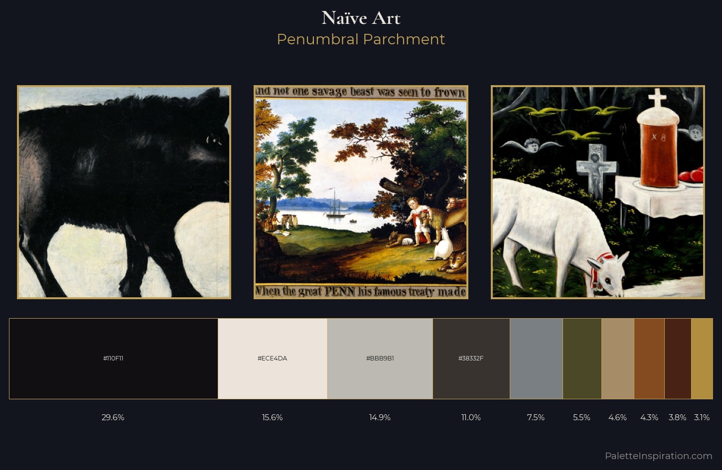 Naïve Art Palette 24 — Penumbral Parchment