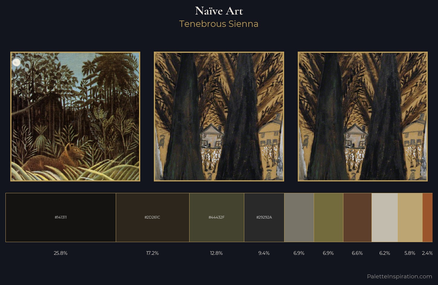 Naïve Art Palette 31 - Tenebrous Sienna