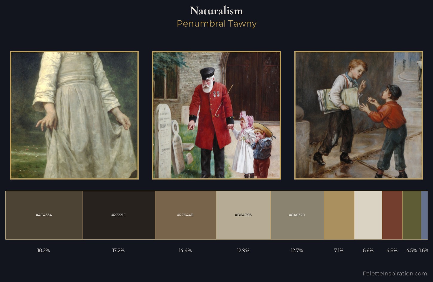 Naturalism Palette 10 — Penumbral Tawny