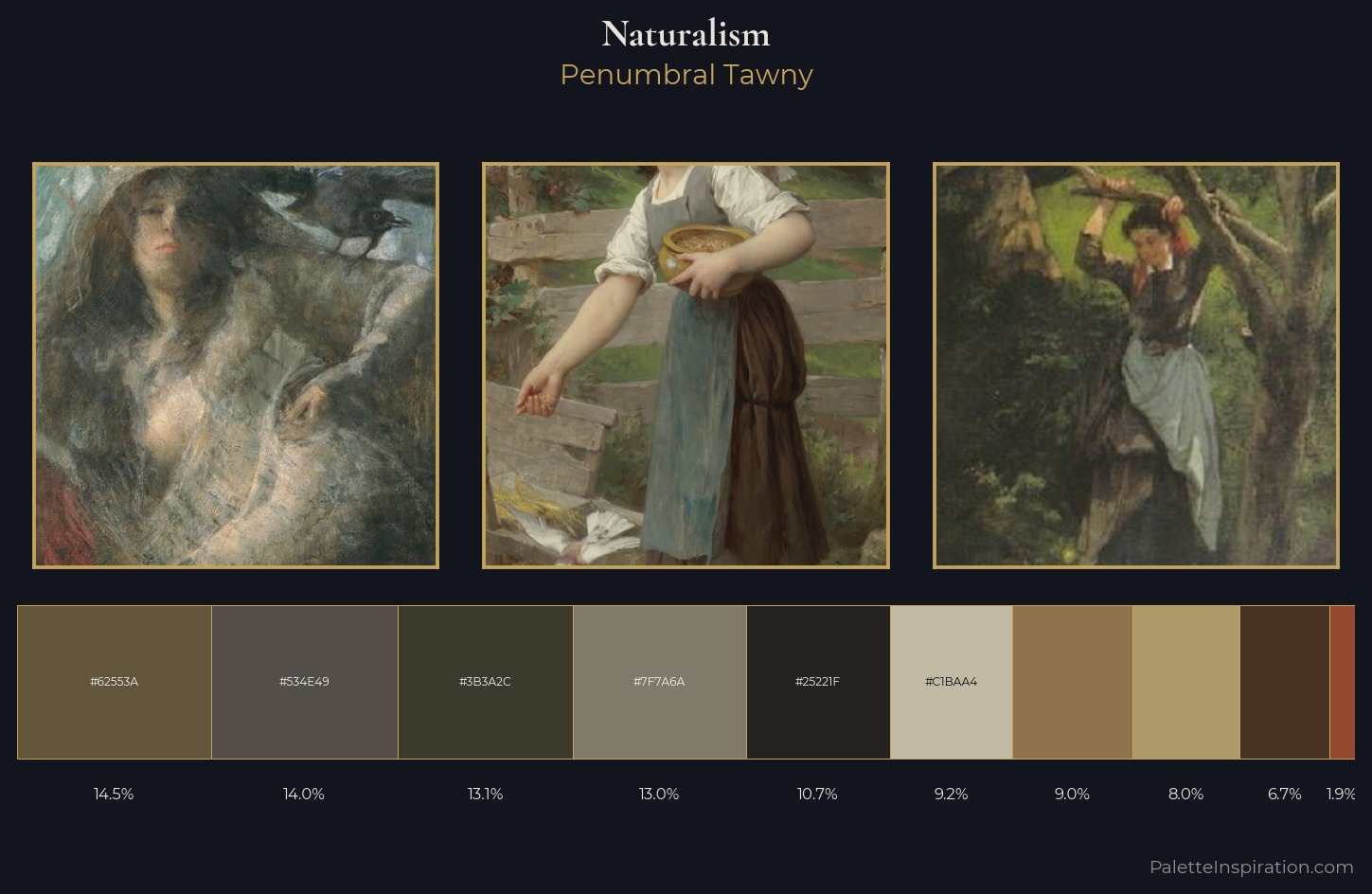 Naturalism Palette 12 — Penumbral Tawny