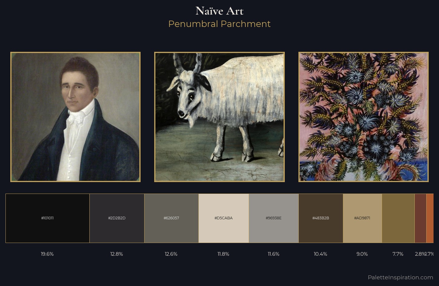 Naïve Art Palette 28 — Penumbral Parchment