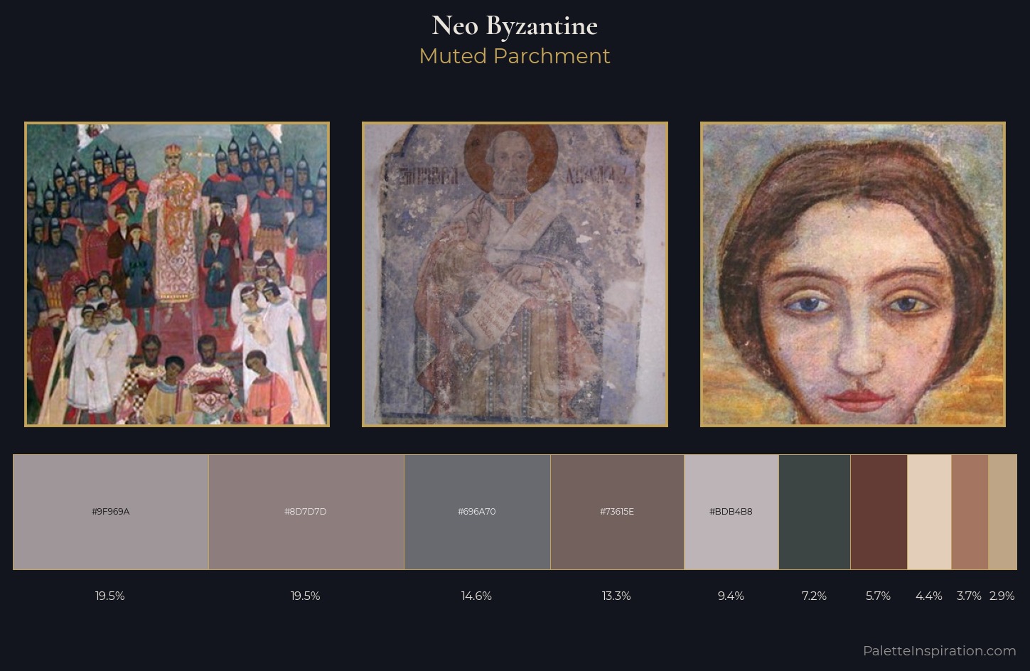 Neo-Byzantine Palette 2 — Muted Parchment