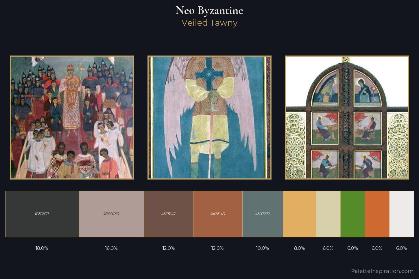 Neo-Byzantine Master Palette — Veiled Tawny