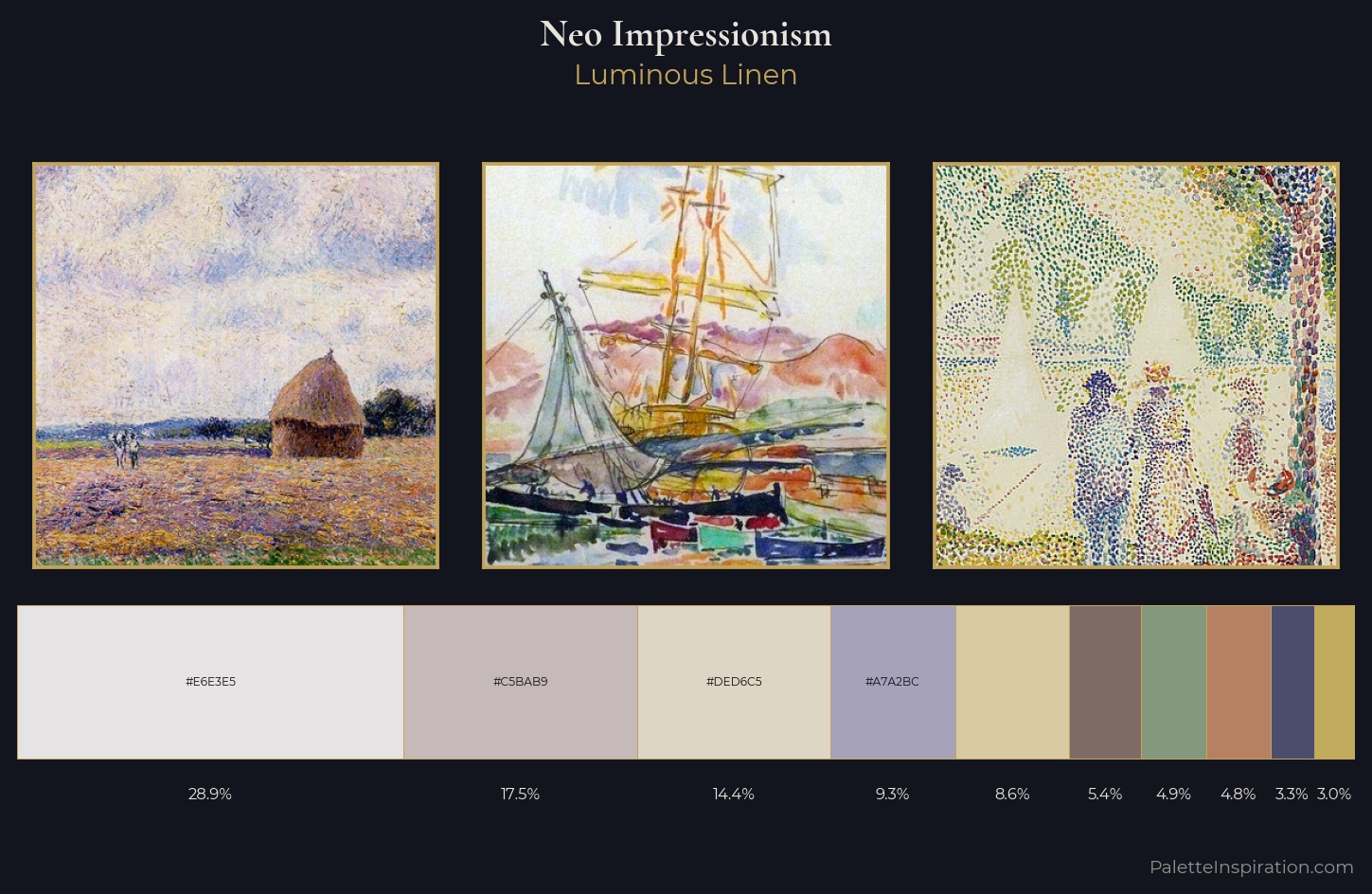 Neo-Impressionism Color Palette
