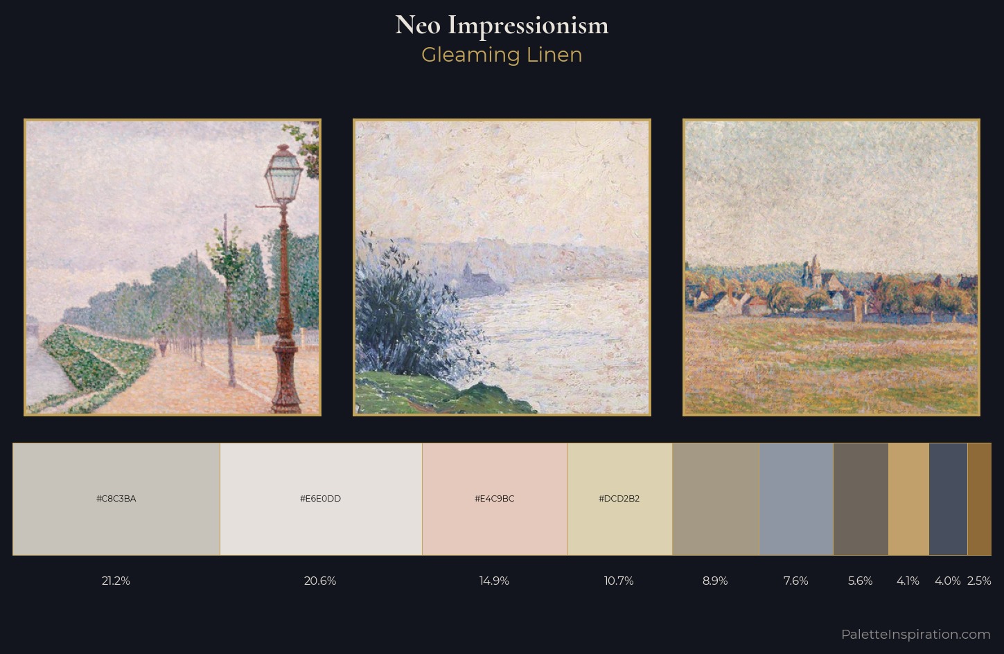 Neo-Impressionism Palette 2 — Gleaming Linen
