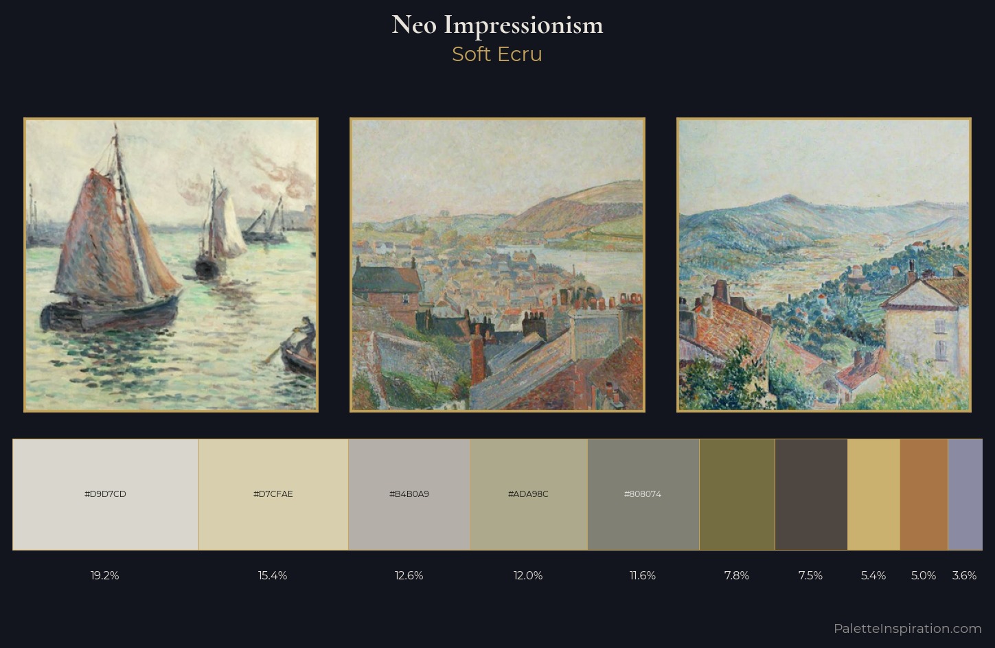 Neo-Impressionism Palette 5 — Soft Ecru