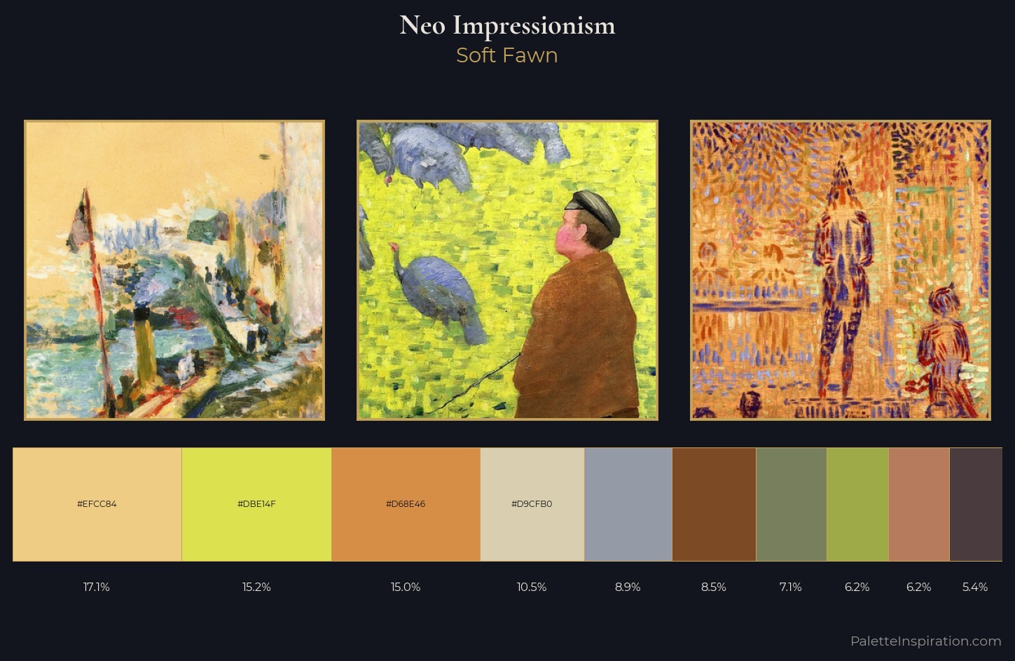 Neo-Impressionism Palette 6 — Soft Fawn
