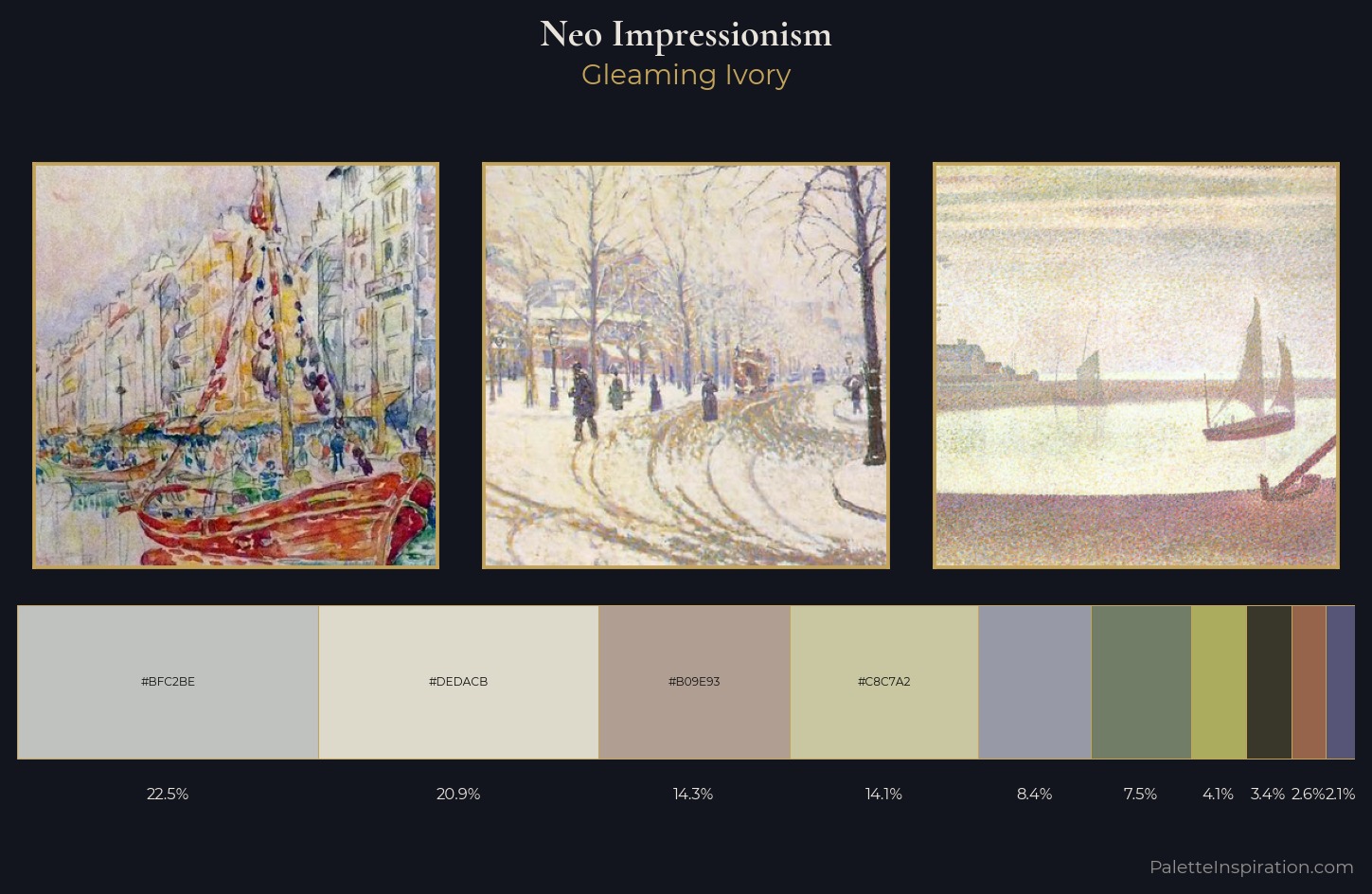 Neo-Impressionism Palette 7 — Gleaming Ivory