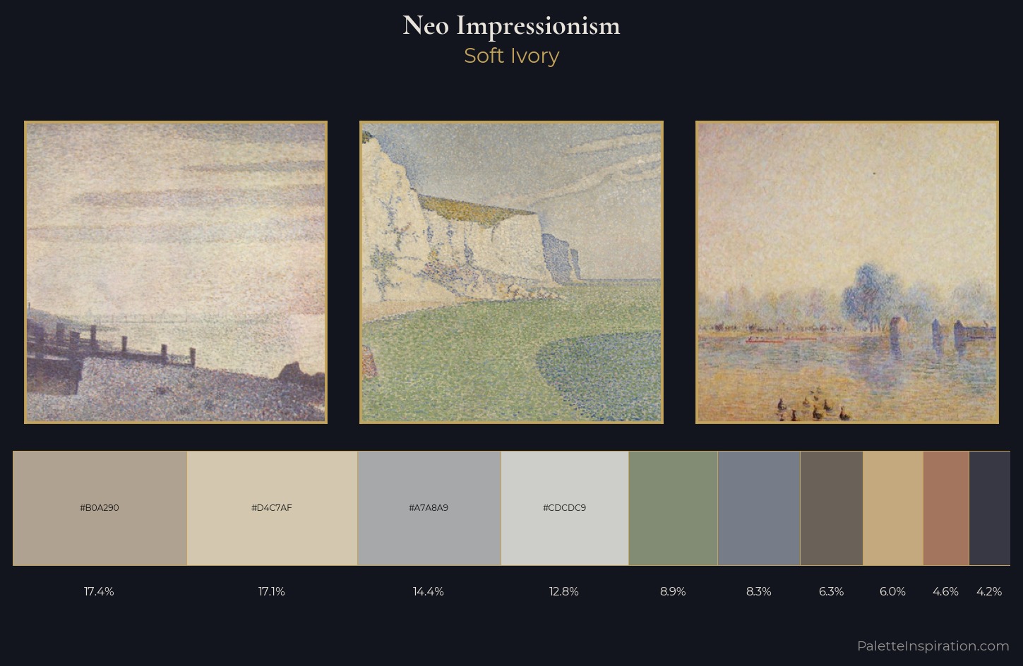 Neo-Impressionism Palette 8 — Soft Ivory