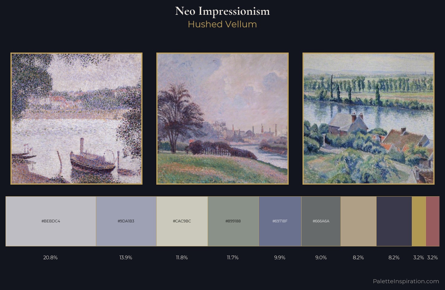 Neo-Impressionism Palette 9 — Hushed Vellum