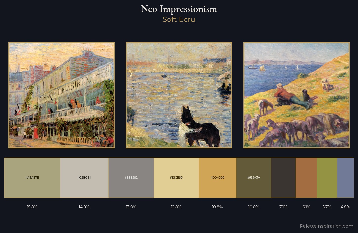 Neo-Impressionism Palette 11 — Soft Ecru