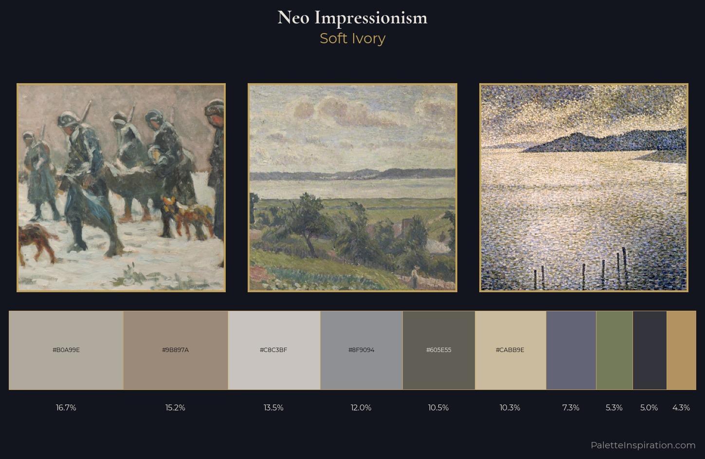 Neo-Impressionism Palette 12 — Soft Ivory