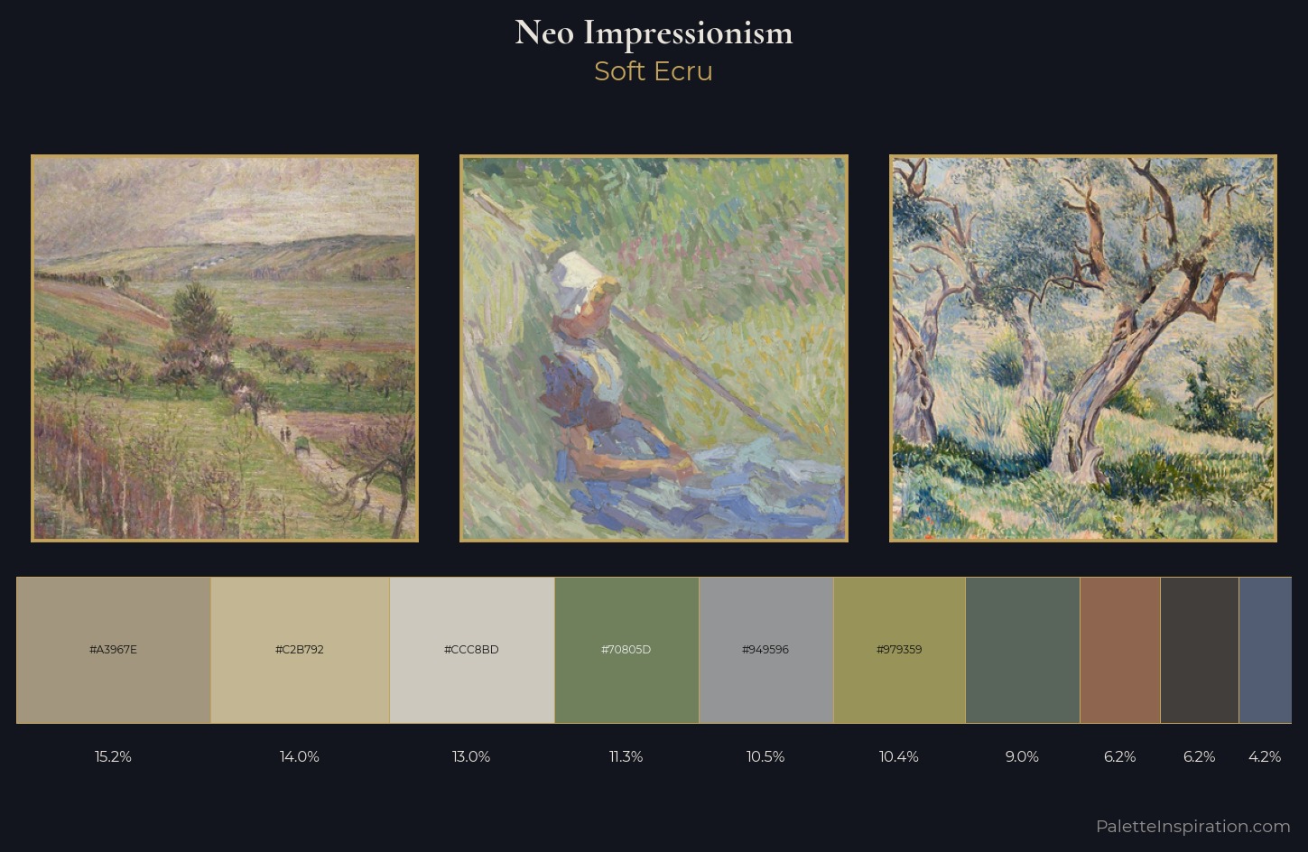 Neo-Impressionism Palette 13 — Soft Ecru