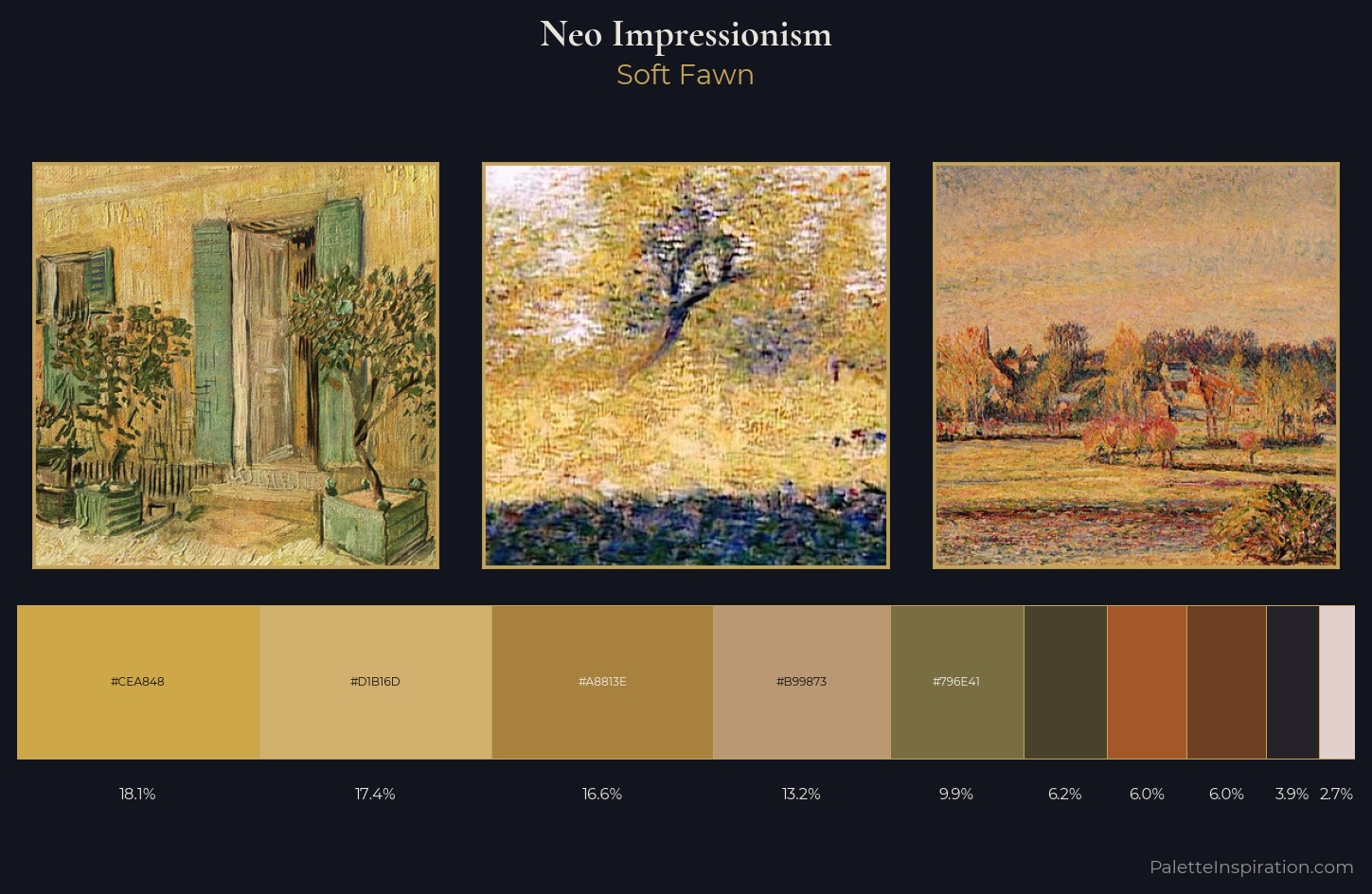 Neo-Impressionism Palette 21 — Soft Fawn