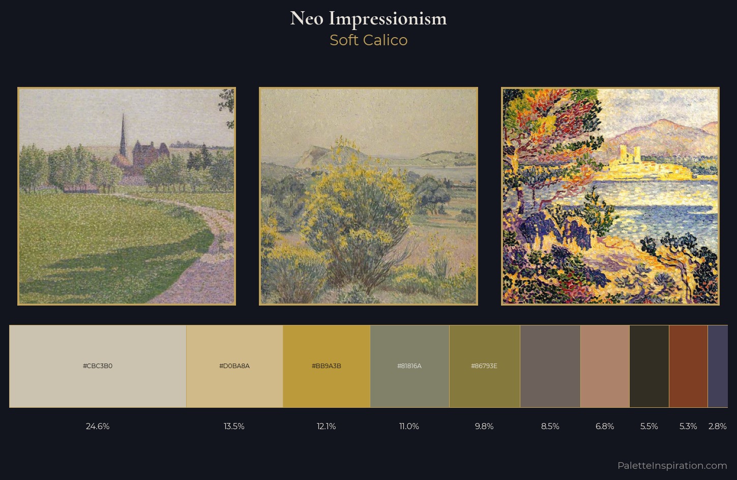 Neo-Impressionism Palette 23 — Soft Calico