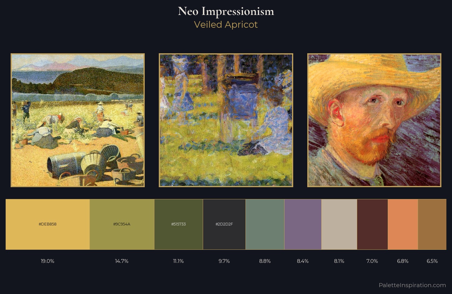 Neo-Impressionism Palette 25 — Veiled Apricot