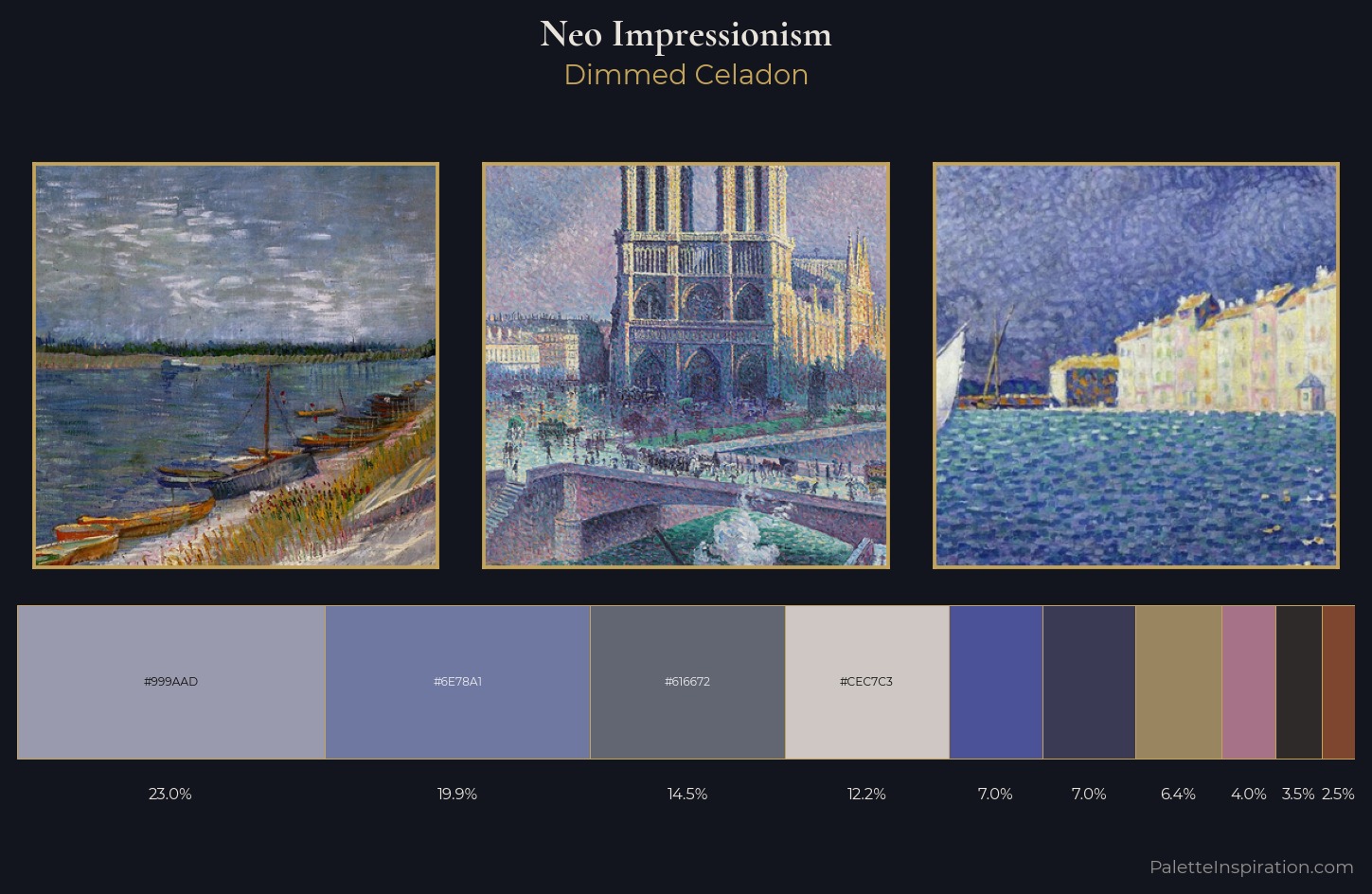 Neo-Impressionism Palette 27 — Dimmed Celadon