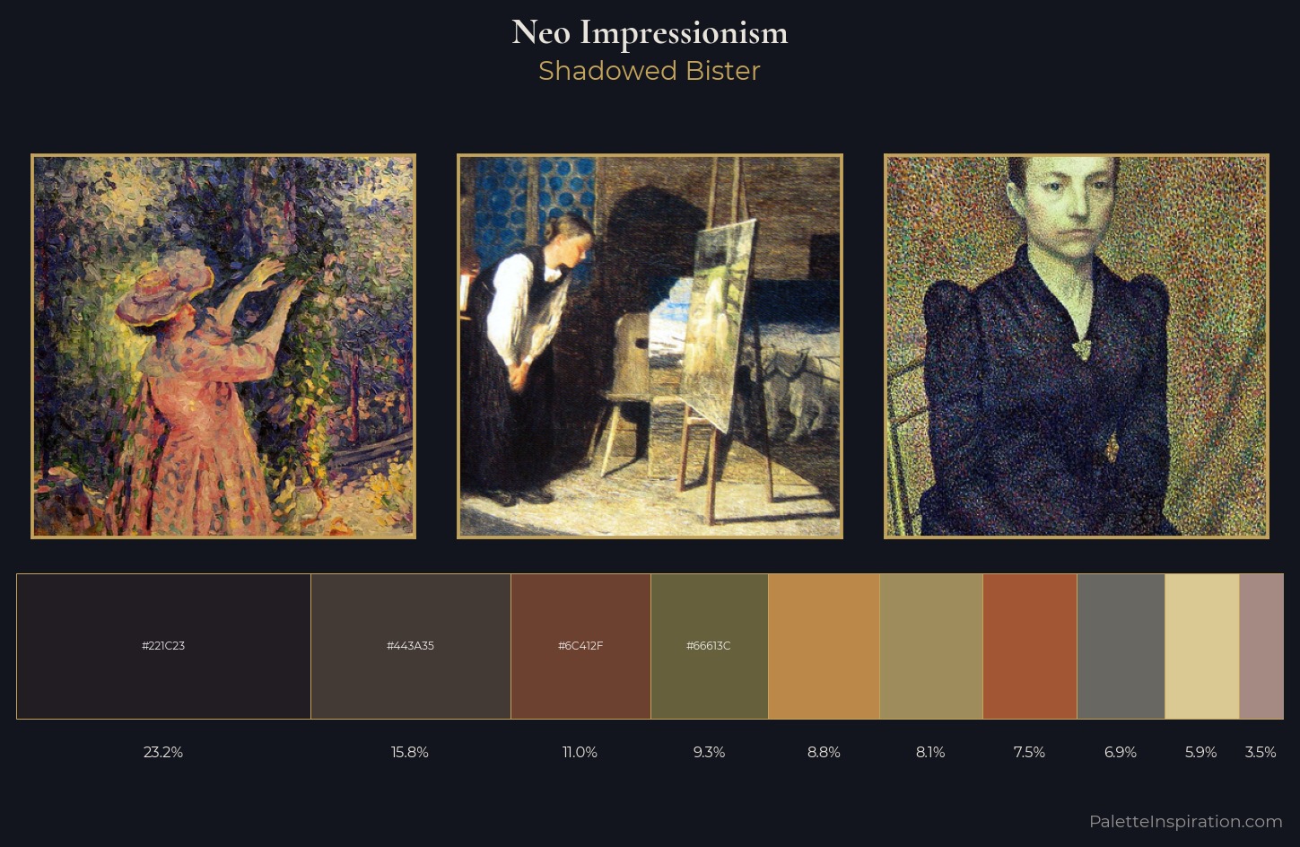 Neo-Impressionism Palette 29 — Shadowed Bister