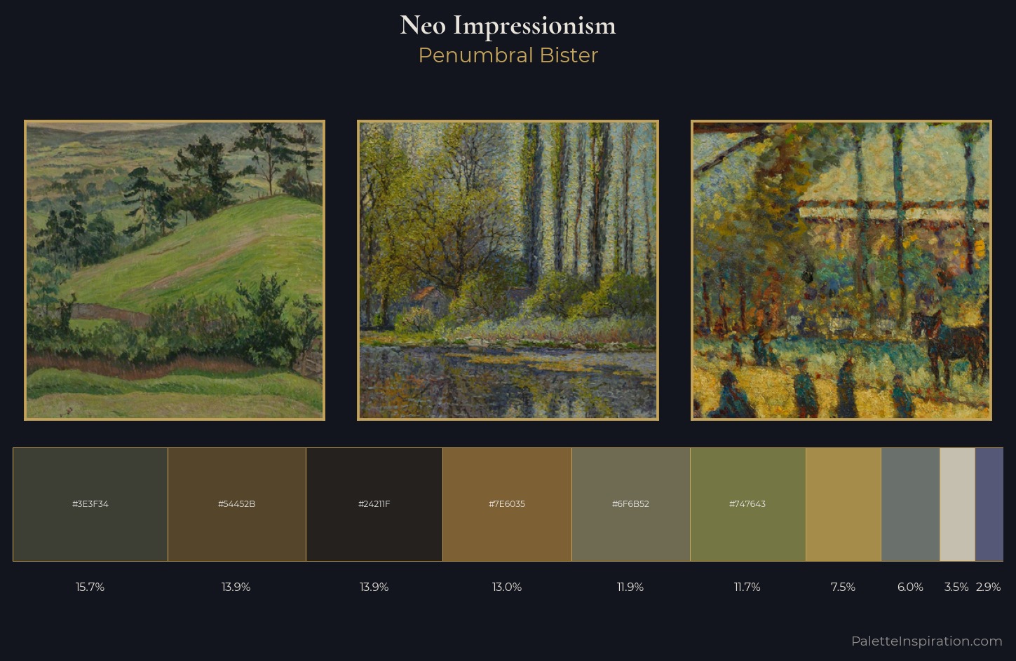 Neo-Impressionism Palette 33 — Penumbral Bister