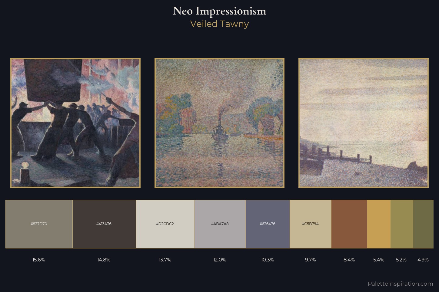 Neo-Impressionism Master Palette — Veiled Tawny