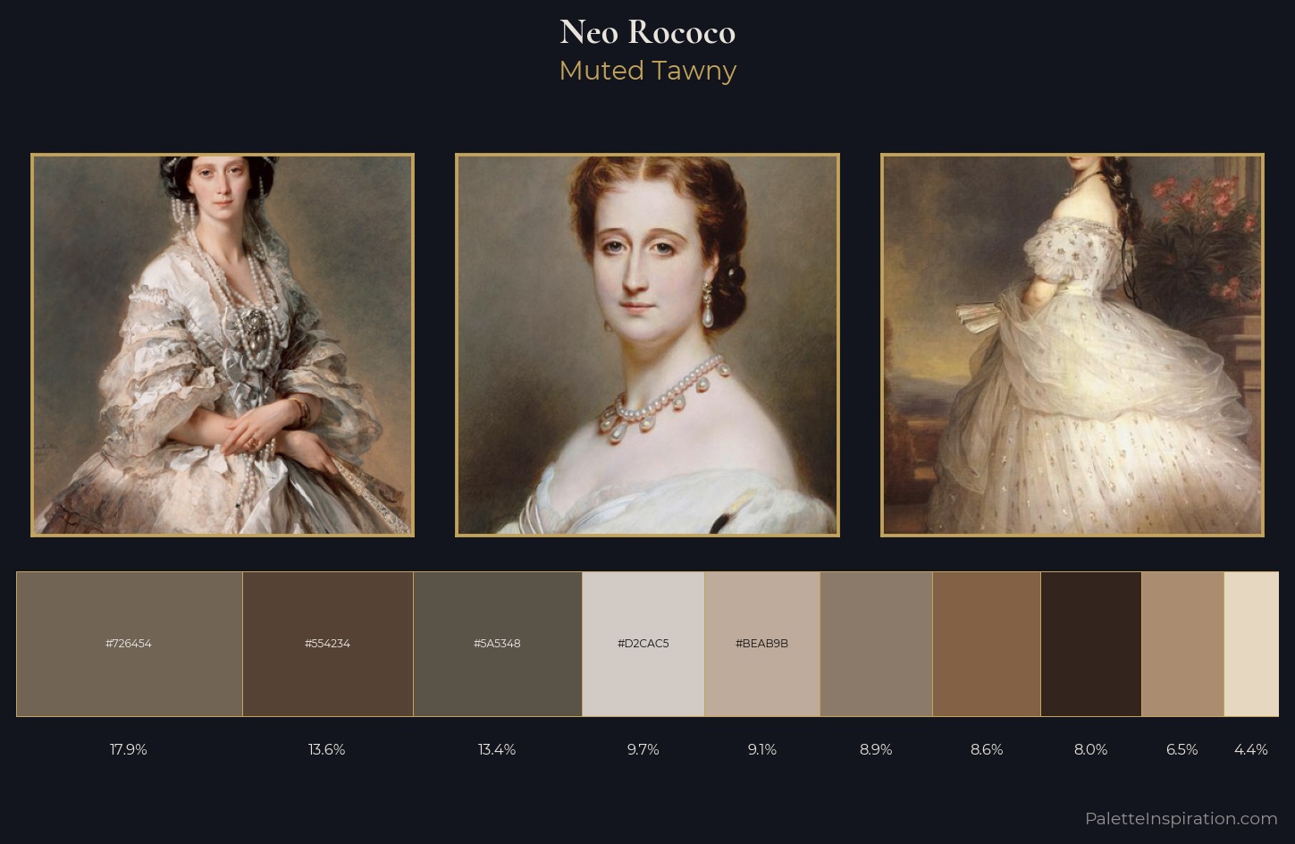 Neo-Rococo Palette 3 — Muted Tawny