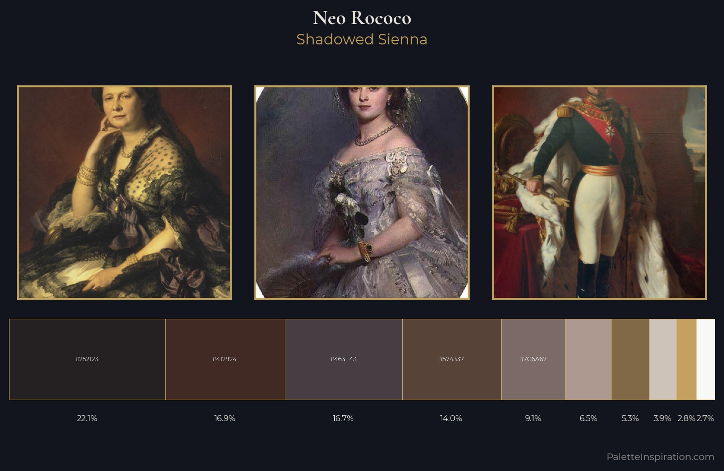 Neo-Rococo Palette 4 — Shadowed Sienna