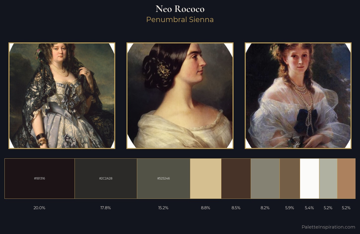 Neo-Rococo Palette 5 — Penumbral Sienna