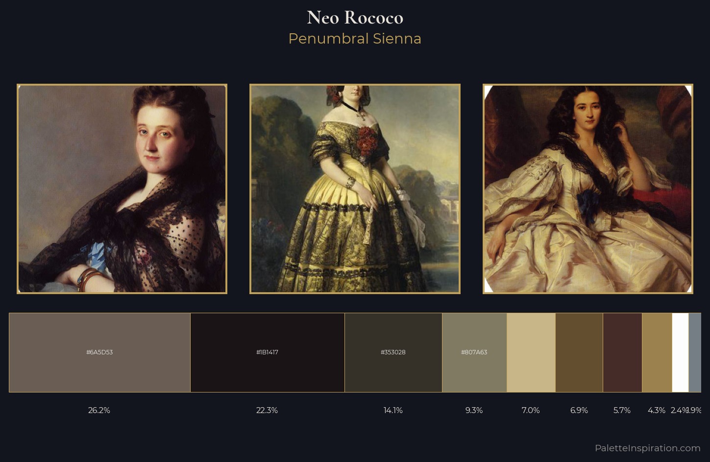 Neo-Rococo Palette 6 — Penumbral Sienna