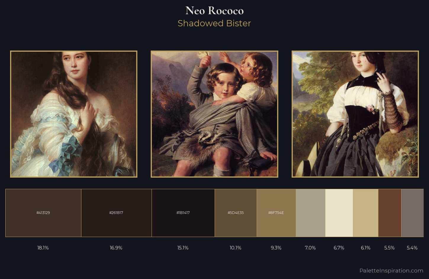 Neo-Rococo Palette 7 — Shadowed Bister