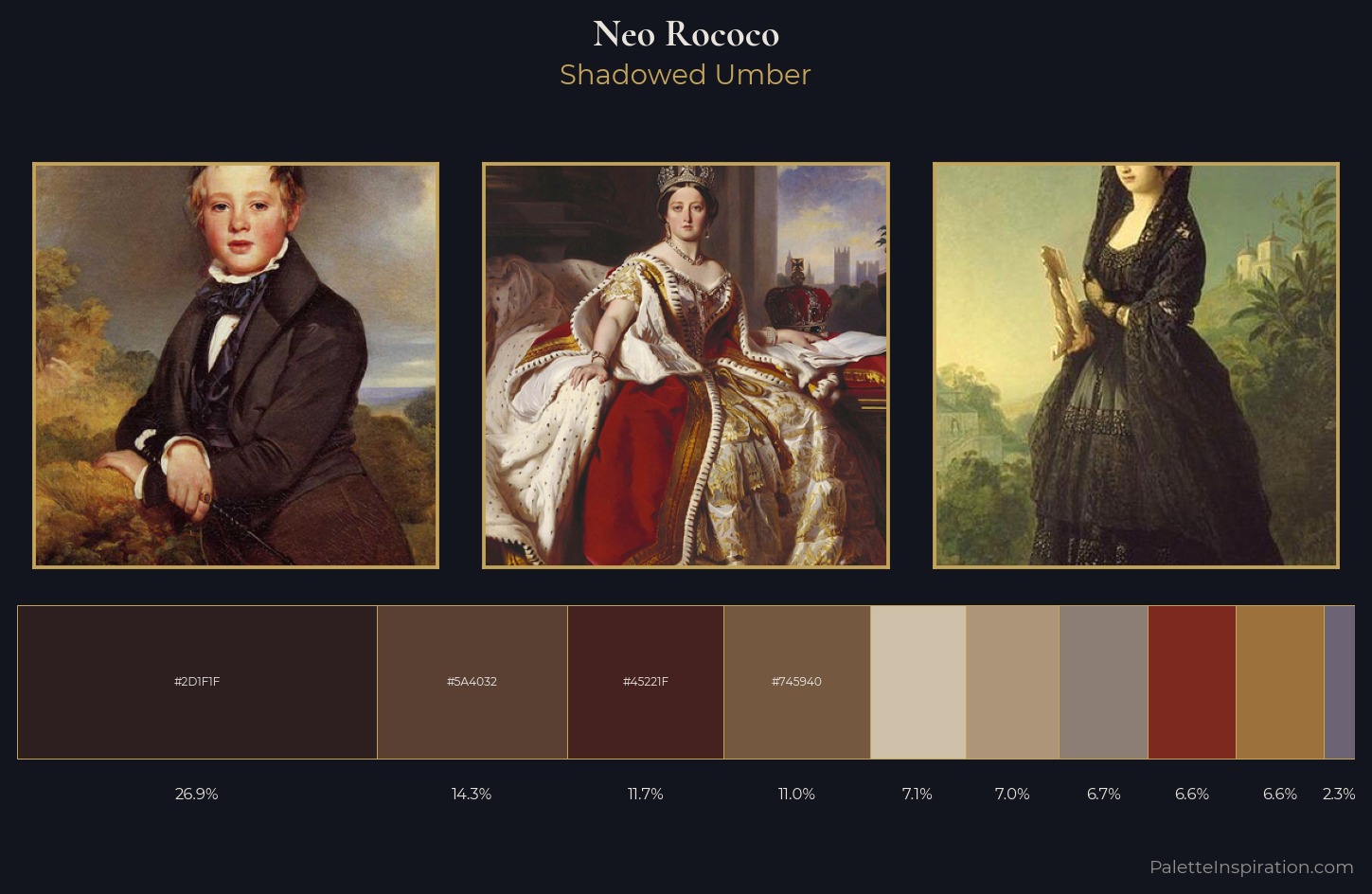 Neo-Rococo Palette 8 — Shadowed Umber