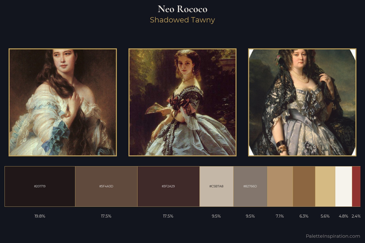 Neo-Rococo Master Palette — Shadowed Tawny