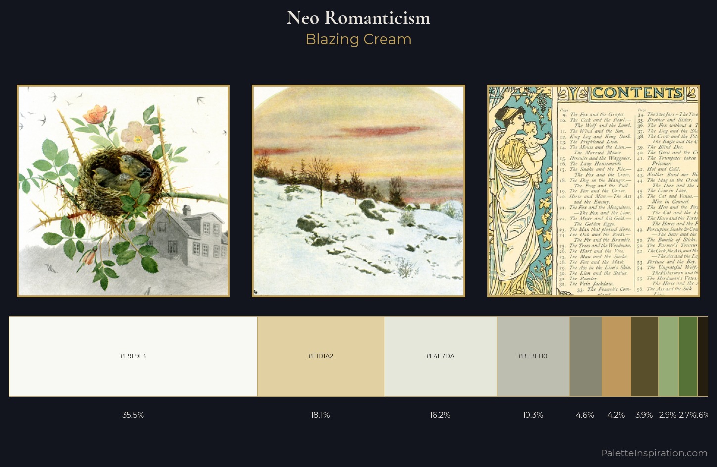 Neo-Romanticism Palette 3 — Blazing Cream