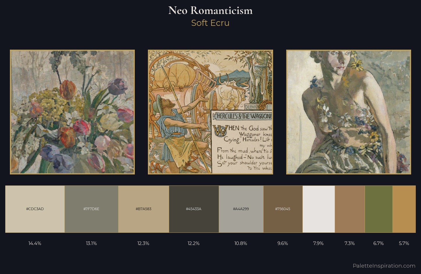 Neo-Romanticism Palette 7 — Soft Ecru