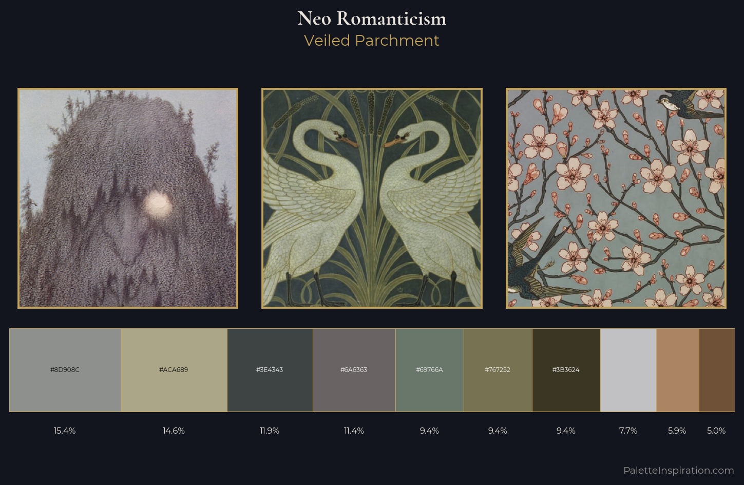 Neo-Romanticism Palette 13 — Veiled Parchment
