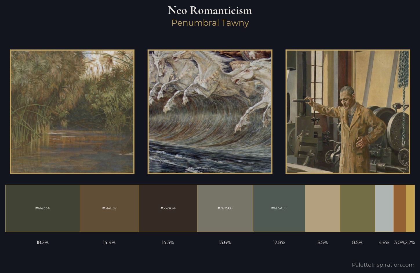 Neo-Romanticism Palette 15 — Penumbral Tawny