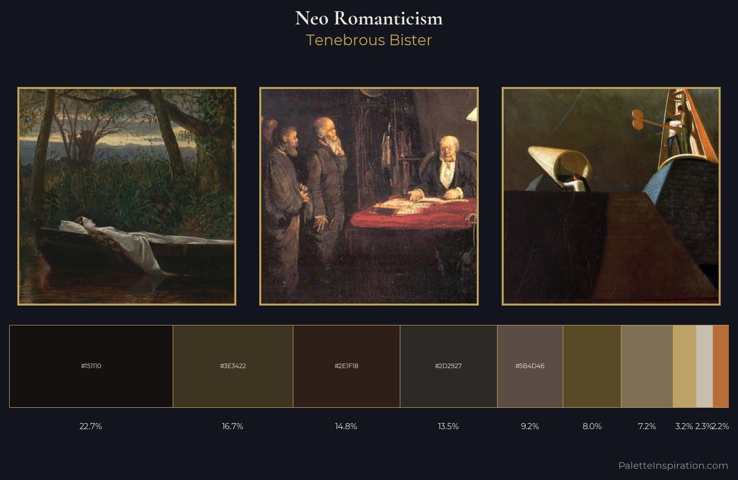 Neo-Romanticism Palette 17 — Tenebrous Bister