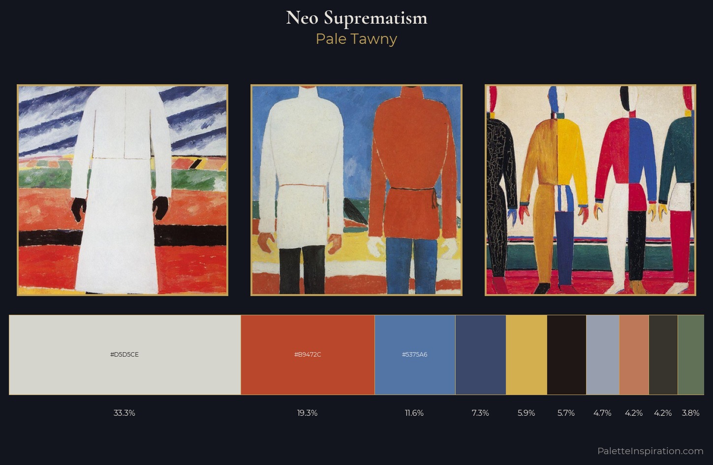 Neo-Suprematism Palette 7 — Pale Tawny