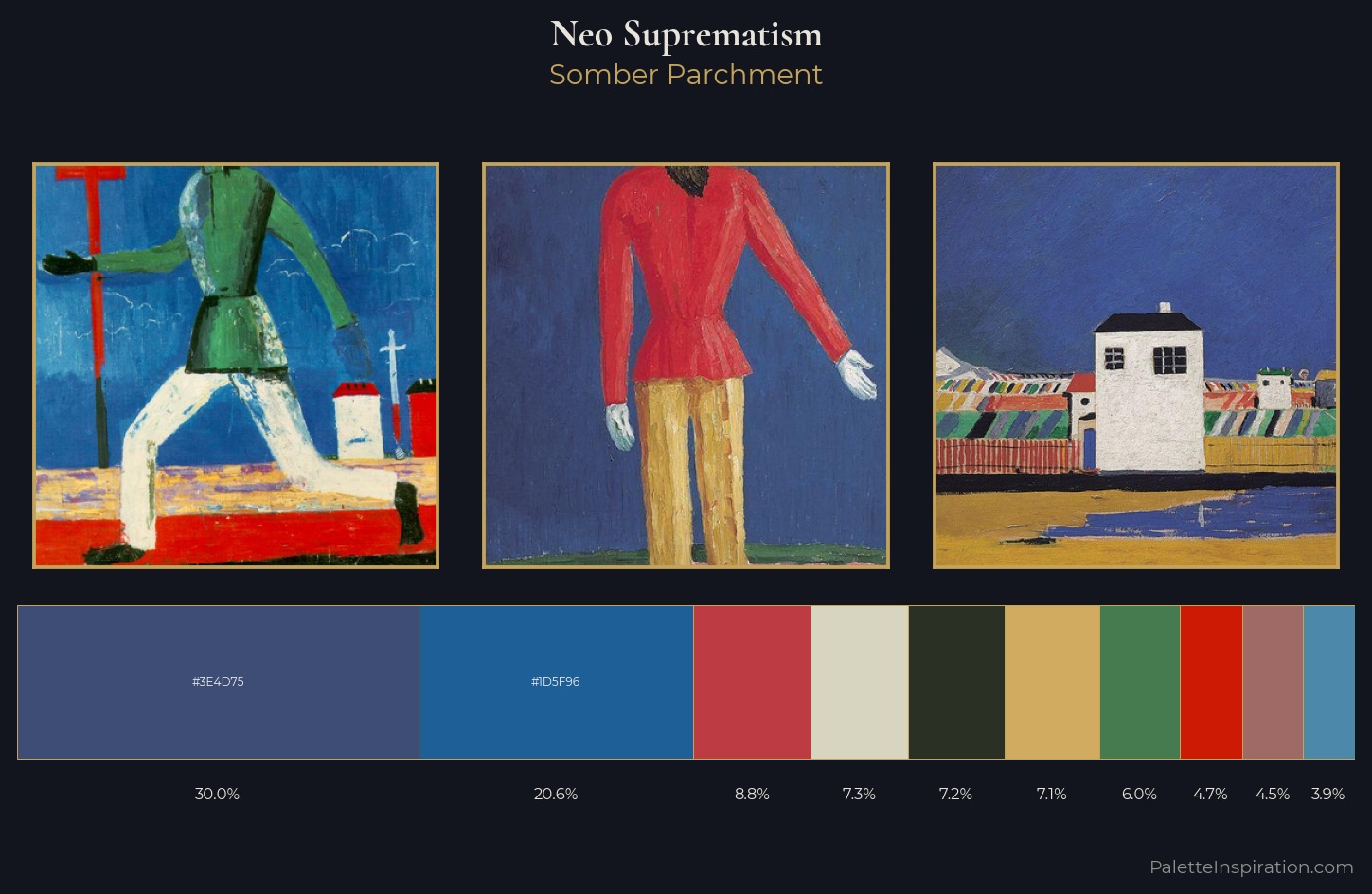 Neo-Suprematism Palette 8 — Somber Parchment