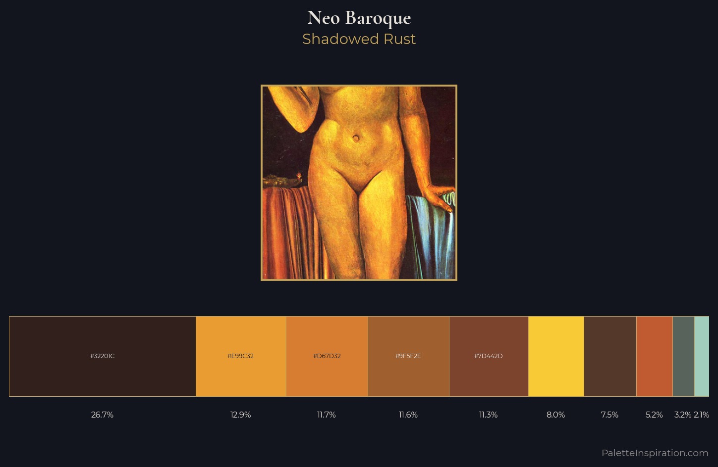 Neo-baroque Palette 2 — Shadowed Rust