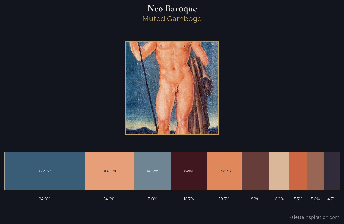 Neo-baroque Palette 3 — Muted Gamboge