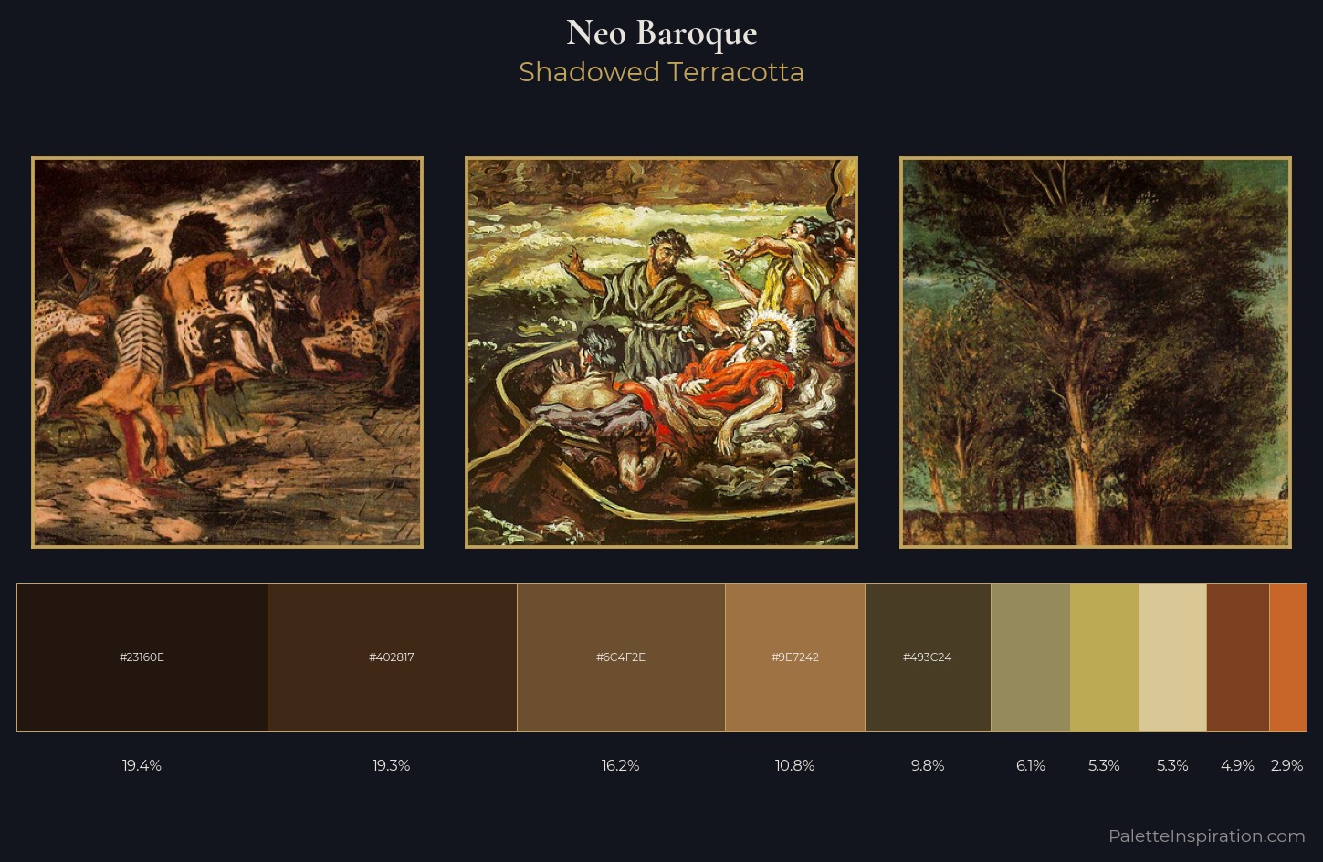 Neo-baroque Palette 4 — Shadowed Terracotta