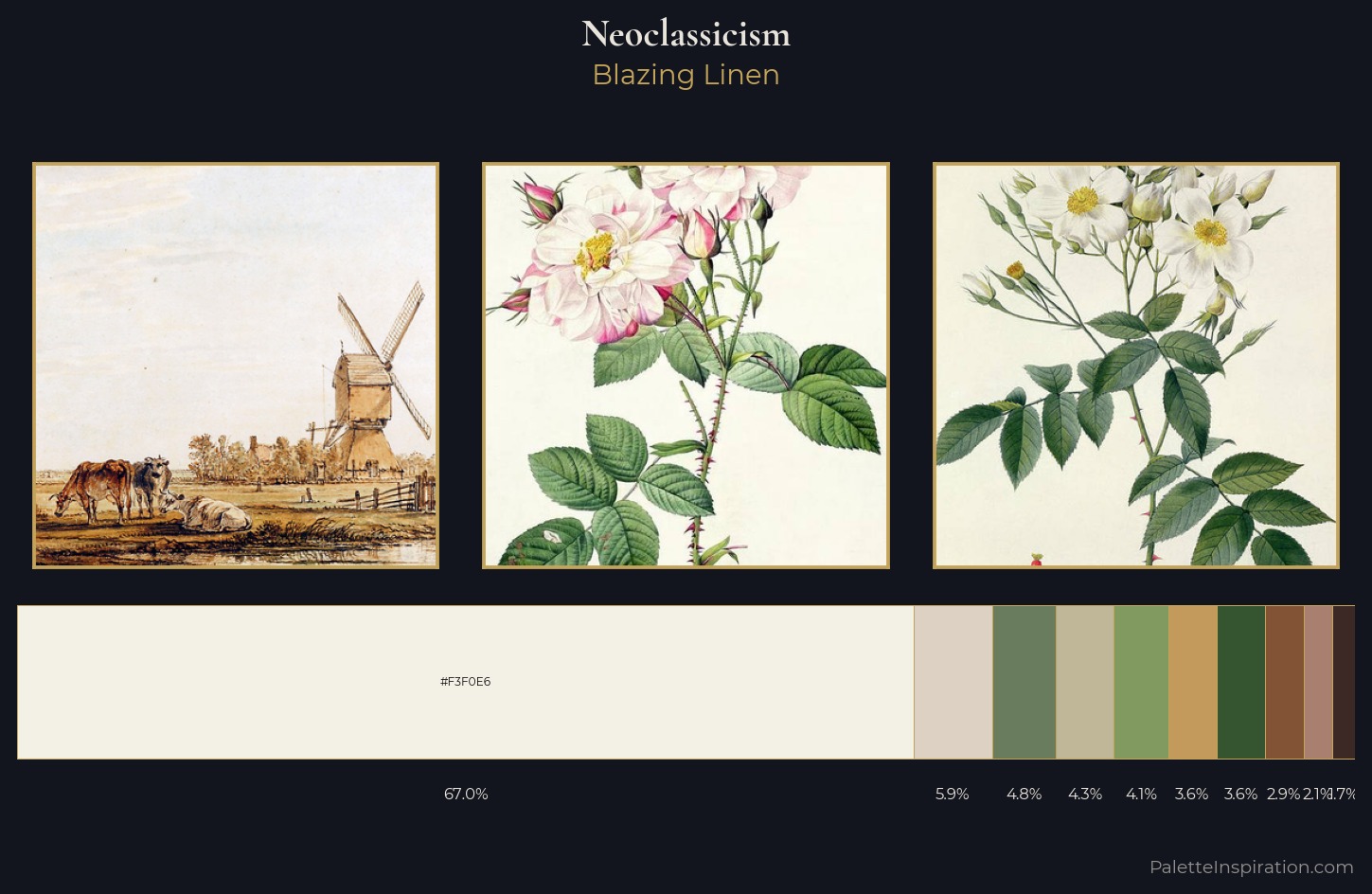 Neoclassicism Palette 9 — Blazing Linen