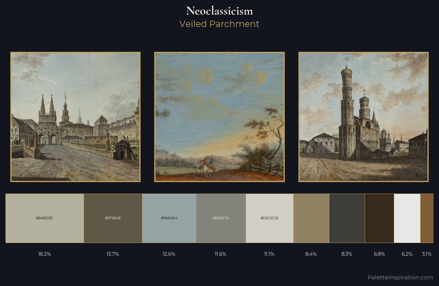 Neoclassicism Palette 10 — Veiled Parchment