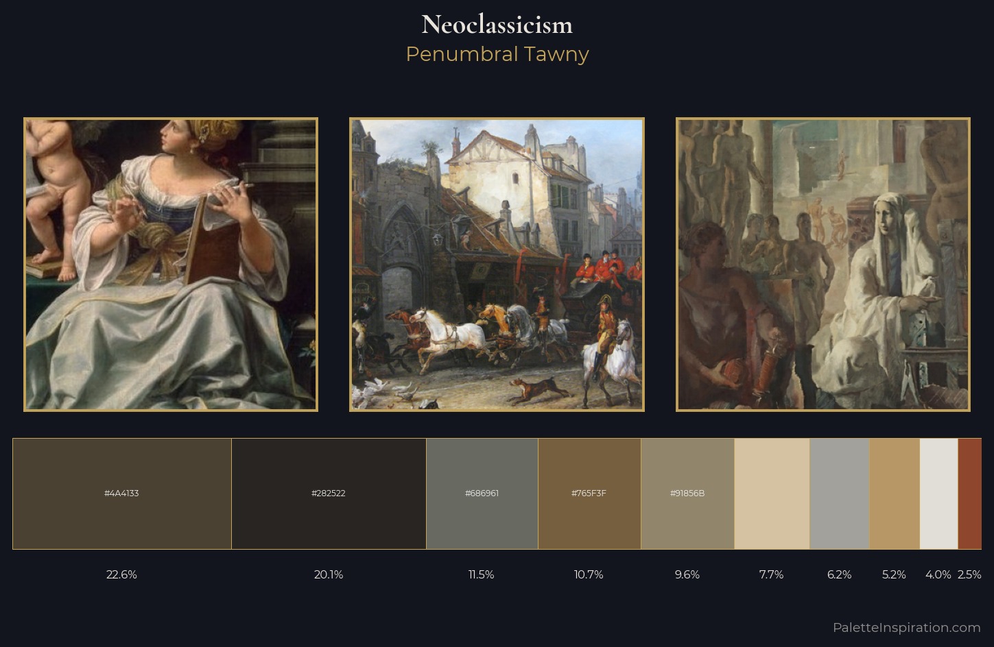 Neoclassicism Palette 15 — Penumbral Tawny