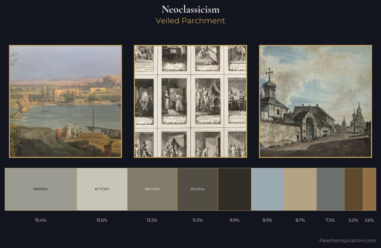 Neoclassicism Palette 17 — Veiled Parchment