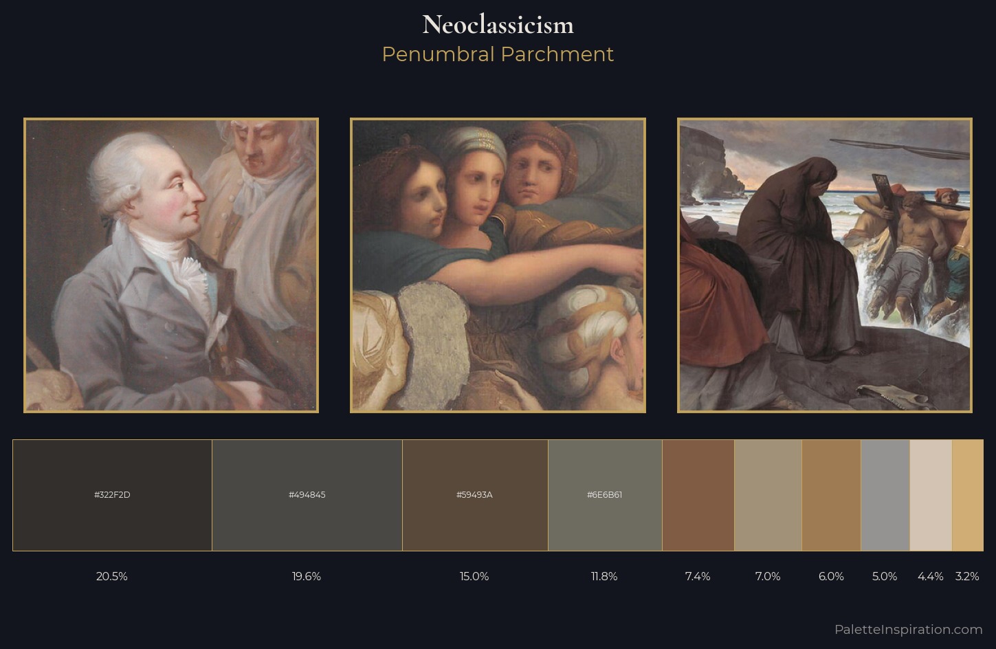 Neoclassicism Palette 19 — Penumbral Parchment