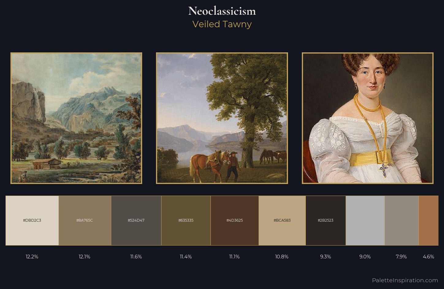 Neoclassicism Palette 20 — Veiled Tawny