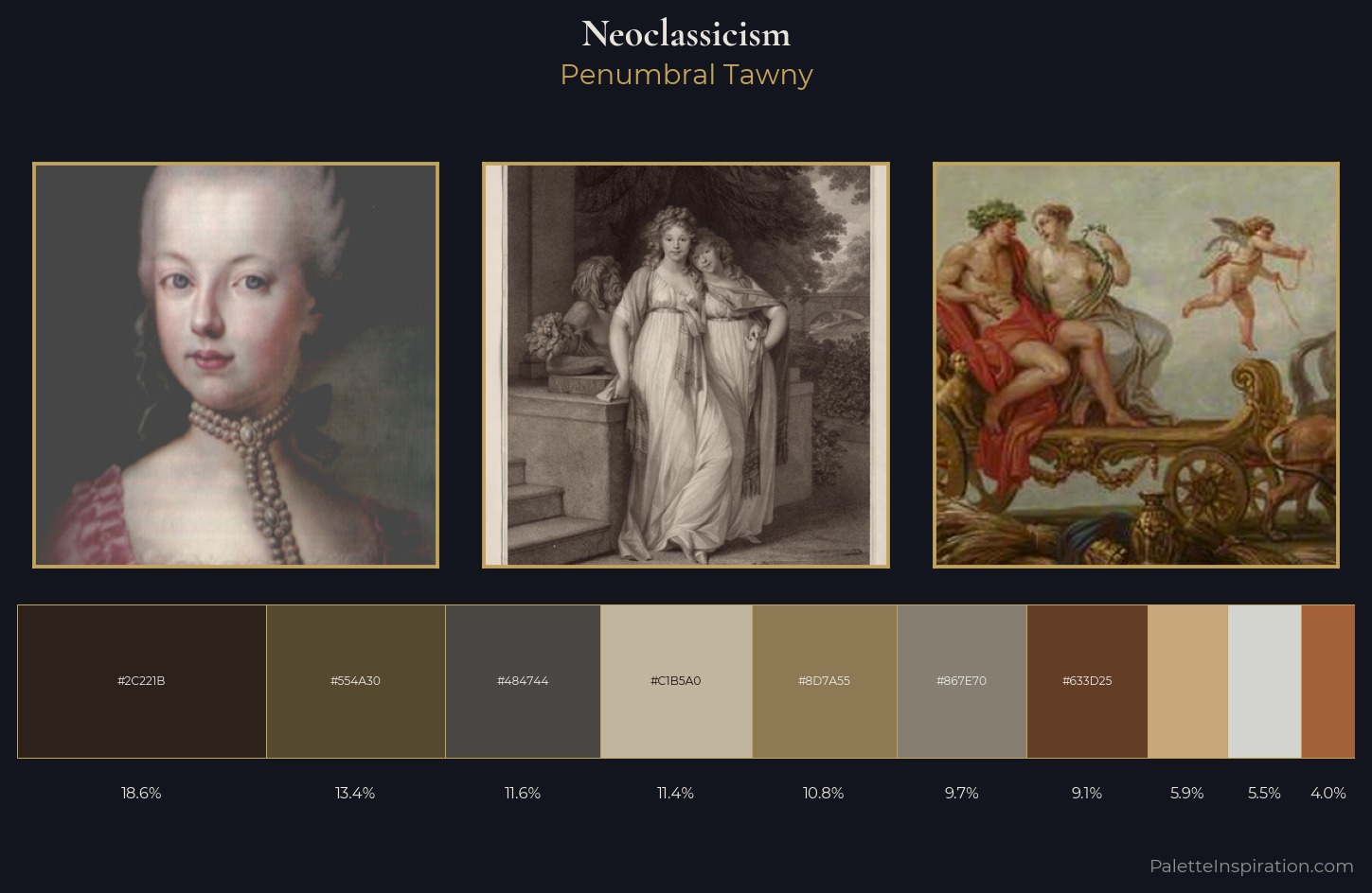 Neoclassicism Palette 22 — Penumbral Tawny
