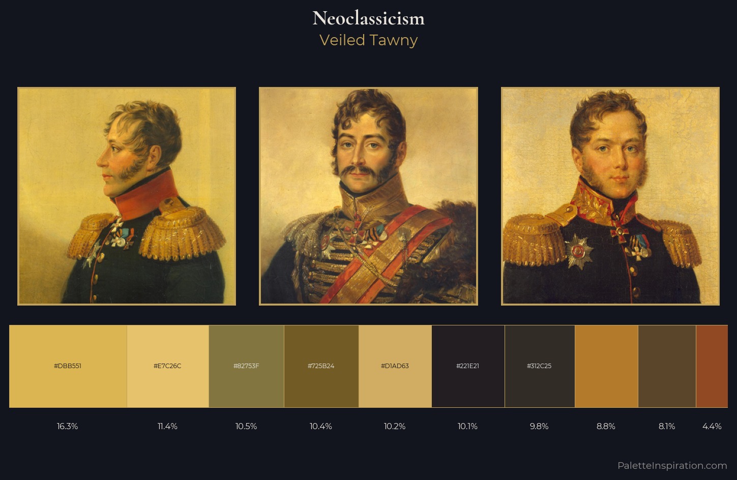 Neoclassicism Palette 26 — Veiled Tawny